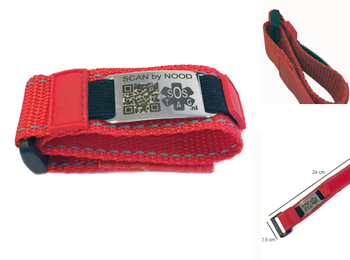 sos armband klittenband voor kinderen(100)